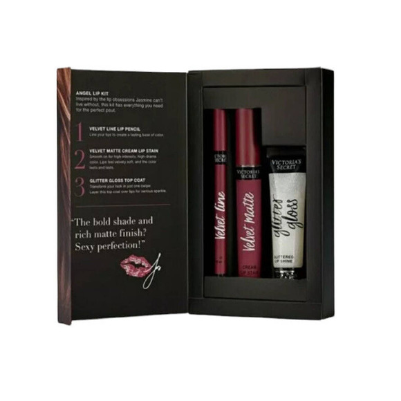 Victoria's Secret Jasmine's Lip Kit: Drama, Exotic Berry, Glitter Gloss 3 Piece - Picture 2 of 3